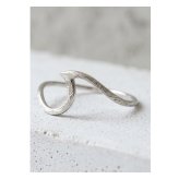 【サイズ展開5～19号】【送料無料】ハワイアンジュエリー ペアリング ステンレス ウェーブ nalu ナル 波 スクロール 海 極細 指輪 サージカルステンレス 金属アレルギー対応 イエローゴールド シルバー ハート 合わせるとハート メンズ レディース