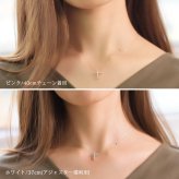 ゴールド ネックレス K18 18金 ネックレス ダイヤモンド ゴールド ネックレス チェーン クロス Lサイズ 十字架 選べる3色 イエロー ピンク ホワイト シンプル 華奢 上品 ご褒美 彼女 妻 女性 レディース 誕生日 プレゼント ハロウィン 【品番：CG-TI-294】