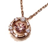 スワロフスキー swarovski ネックレス Constella ラウンドカット ダンシングストーン 5744244 コンステラ ペンダント アクセサリー レディース ローズゴールド+ピンク 海外正規品