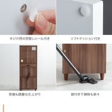 食器棚 キッチン収納 レンジ台 脚付き コンセント付き コンパクト ミニ スリム 炊飯器ラック 幅45cm レンジボード レンジラック スライドテーブル ワゴン おしゃれ かわいい 北欧 ：