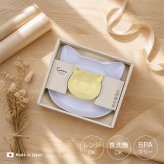catte Giftbox プレート＆ボウル 2点セット[出産祝い ベビー食器セット 離乳食 食器 おしゃれ お食い初め ギフト 男の子 女の子 赤ちゃん 幼児 プレゼント 子供用 人気 かわいい 割れない 抗菌 BPAフリー 日本製]