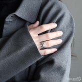 ステンレス リボンリング ノットリング 結び目 個性的 ゴールド 18K GP シルバー フリーサイズ レディース 女性 指輪 金属アレルギー対応