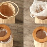 ゴミ箱 ごみ 箱 くず入れ ダストボックス ごみばこ くずいれ おしゃれ ラタン調 ラタン風 お洒落 リビング 書斎 子供部屋 寝室 ナチュラル シンプル 屑箱 くず箱 新生活 ちり 片付け 掃除 そうじ 籐 ごみ箱 生活雑貨