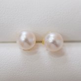 ［pearl621］6mm - 6.5mm ホワイトピンク 薔薇 ピアス あこや真珠