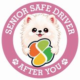 カーサイン 高齢者マーク SENIOR SAFE DRIVER ポメマル ステッカー シール 直径13cm 肉球 日本製 車