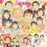 結婚記念日の記念に、記念に残る似顔絵を作りませんか。 金婚式 プレゼント 似顔絵 贈り物 ギフト 名入れ 手描き 結婚記念日 誕生日 長寿 お祝い 大人数 家族 ご夫婦 ご両親 祖父 下書き確認 名入れ 修正無料 そっくり 喜ばれる 一生もの 親孝行 長寿 感謝 結婚50周年 宝物 一生もの ブライダルギフト オーダーメイド 傘寿祝い イラスト 感謝の品 キレイ 感激 応援 記念日 カラフル