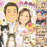 結婚記念日のお祝いに、見た瞬間に、思わず笑顔になる似顔絵です。 贈り物 似顔絵 金婚式 名入れ 手描き プレゼント ギフト 結婚記念日 誕生日 長寿 お祝い 祖父 ご両親 ご夫婦 家族 修正無料 下書き確認 名入れ 似てる 喜ばれる 親孝行 宝物 長寿 一生もの 感謝 宝物 結婚50周年 感動 初任給 ブライダルギフト 古希祝い 応援 百寿祝い バレンタインデー 長寿祝い 色紙 喜寿祝い 結婚祝い