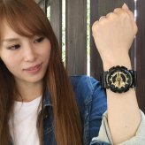 ペアウオッチ gショック恋人たちのGショックペア G-SHOCK BABY-G ペアウォッチ ペア腕時計 カシオ 2本セット  アナデジ GA-110GB-1AJF AW-591-2AJF お揃い     新品 手書きします　人気  婚約　夫婦 高級　クリスマス プレゼント おすすめ
