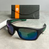 【中古】【海外直輸入USED品】【新古品・未使用品】Timberland ティンバーランド TB9192 02D マットブラック グリーンラバー 偏光レンズ ラップスタイル サングラス メガネ 眼鏡 スポーツ・アウトドア向け