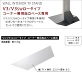 WALLインテリアテレビスタンドV3ロータイプコーナー兼用自立ベース専用 ポリカーボネートフロアシート テレビ台 テレビスタンド 部品 パーツ フローリング 床保護パネル 床 シート 傷防止 キズ防止 汚れ防止 保護 WALLオプション 新生活