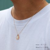 ゴールド ネックレス ハワイアンジュエリー ネックレス ゴールド ピンクゴールド ネックレス 刻印 無料 誕生石入れ可 選べる 大粒カラーストーン 14K K14 K10カットあずきチェーン太0.9mm ギフトラッピング可能 プレゼント ハロウィン 【品番：CG-GP125R-1-228SDC4】