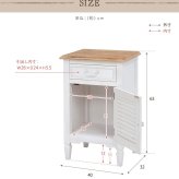 ベッド 寝具 サイドチェスト 北欧 アンティーク ノスタルジックデザインサイドチェスト 引き出し 収納家具 デスクサイド おしゃれ ホワイト 棚 サイドテーブル 白 カントリー 白家具 姫系 ミニチェスト ソファサイド 机横 完成品 木製