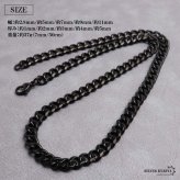 ステンレス 喜平ネックレス チェーンネックレス 幅5タイプ 長さ3サイズ ブラックネックレス 6面カット 細身 太め 極太 シンプル 重厚感 普段使い メンズ 男性 金属アレルギー対応