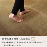置き畳 ユニット畳 システム畳 国産 日本製 ナチュラルスタイル い草 消臭 抗菌防臭 市松 約82×82×2.3cm 2P 同色2枚組