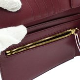 ガニー GANNI 財布 小銭入れ付き 二つ折り財布  B3010134-436 Bou Travel Wallet レディース バーガンディ 海外正規品