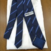 ミチコロンドン ネクタイ  MICHICO LONDON ML40 ネイビー/ブルー ブランド ネクタイ 幅7.5cm シルク  日本製 イタリア製生地 ネクタイブランド・ブランドギフト バースデー/誕生日/お祝い クリスマス/バレンタイン/成人祝い 父の日/入社祝い/就職祝い