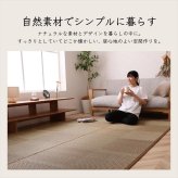 夏ラグ 夏用カーペット カーペット ござ 日本製 国産 敷詰 ラグ 敷物 ナチュラルスタイル い草 消臭 抗菌防臭 滑り止め 防炎 市松 江戸間3畳（約174×261cm） 新生活