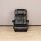 高座椅子 アンズ 回転式 リクライニング 完成品 天然木 ブラック・ブラウン・ダークブラウン W63xD67-122xH80cm座面高22cm 座椅子 リクライニングチェア パーソナルチェア 肘付き ブラック ブラウン ダークブラウン おしゃれ