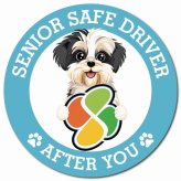 カーサイン 高齢者マーク SENIOR SAFE DRIVER マルックス マグネット 強力 直径13cm 肉球 日本製 車 ステッカー