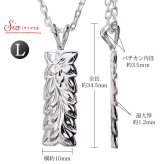 ハワイアンジュエリー ネックレス シルバー マイレリーフ ペアネックレス 2本セット Lサイズ 刻印 無料 誕生石入れ可 シルバー925 ギフトラッピング可能 大人 友達 長さ選べる カップル 夫婦 プレゼント ハロウィン 【品番：CG-SP11009P】