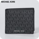 マイケルコース 二つ折り財布 二折財布 コンパクト メンズ アウトレットブランド MICHAEL KORS クーパー 36U9LCRF3B-BK BLACK