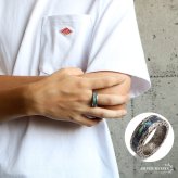 ステンレス ケルトリング マーブル 3カラー 指輪 メンズ ケルト文様 ヴァイキング ルーン文字 幅広 多面体 幾何学模様 アンティーク調 神秘的 個性的 アクセサリー 北欧 カジュアル ストリート ロック 金属アレルギー対応