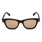 トムフォード TOM FORD サングラス アジアンフィット アイウェア UVカット ウェリントン FT1353-D/S 48E 52 メンズ レディース ユニセックス クリアブラウン+ライトブラウン 海外正規品