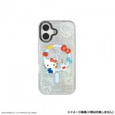 iPhone17 ケース ハローキティ MagSafe 対応 カバー サンリオ キャラクター 耐衝撃 TPU クリア インナーシート付 ストラップホール付 おしゃれ かわいい スマホケース サンリオ正規ライセンス品