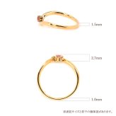 オーダーメイド しずく リング 指輪 誕生石 2石 Ties K18 18金 18K K10 10金 10K プラチナ 女性 レディース 誕生日 記念日 プレゼント ギフト 誕生日プレゼント 20代 30代 40代 妻 彼女 天然石 ダイヤモンド ダイヤ ルビー 小さい 小さめ ピンクゴールド ゴールド 選べる アクセサリー 金属アレルギー対応 金属アレルギー