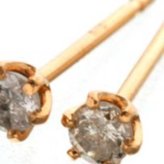 ダイヤモンドピアス 0.1ct 3ペアセット 18金 K18 レディース アクセサリー ジュエリー シンプル 6本爪 一粒ダイヤ スタッドピアス ギフト プレゼント