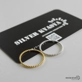 ステンレス つぶつぶリング 極細リング シンプルリング ゴールド シルバー プチプラ ピンキーリング 小さめ かわいい 華奢 指輪 レディース 女性 金属アレルギー対応