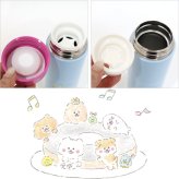 ほわころくらぶ ステンレスボトル480ml TOA 東亜金属 保温 保冷 156-011 水筒 軽量 モデル  Water bottleドーナツ