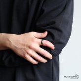ステンレス ブラックリング 燻し加工 アンティークリング メンズリング つや消し 指輪 マット 甲丸 プチプラ 高見え 渋い かっこいい 男性 金属アレルギー対応