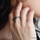 ステンレス コスパ最高 細身 印台リング シンプルリング シグネットリング ゴールド シルバー 指輪 メタル 細め スタンプ スクエア ピンキー 人気 プチプラ レディース 女性 金属アレルギー対応