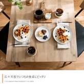 幅110cm ダイニングテーブル+ダイニングベンチ+チェア2脚 テーブル センターテーブル リビングテーブル チェア 椅子 ベンチ アイアン脚 ヴィンテージ風 小物収納 家具 インテリア 新生活