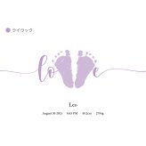 【送料無料 / 発送前にサンプル作成で安心】足形 ポスター LOVE〈 等身大 サイズ！写真を送るだけ 〉足形アート ホワイト アクリル Baby 記念 バースボード クリアボード 誕生日 ファーストバースデー 命名書 Boad メモリアル パネル 赤ちゃん 名前入り プレゼント ベビー 孫 名入れ ギフト 出産祝い 出生 A4 Foot あし