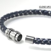 ポリス ブレスレット メンズ ブランド POLICE GRIPCORE GB0082303 ネイビー シルバー アクセサリー