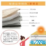ラグ 撥水 厚手 こたつ敷き布団 長方形 あったか仕様6層タイプ 約90×190cm