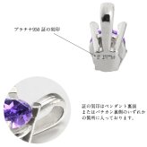アメシスト ネックレスプラチナ ネックレス 2月誕生石 アメジスト 一粒 PT950 プラチナ950 白金 チェーン 長さ選べる 40cm 45cm 50cm ギフトラッピング可能 シンプル 華奢 上品 Rapture 彼女 妻 女性 レディース 誕生日 プレゼント ハロウィン 【品番：CG-RSP-29051PT-2】
