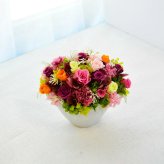 プリザーブドフラワーアレンジメント 【FairyBright】 花の妖精が住んでるような 華やかなアレンジメントプリザーブドフラワー 誕生日 花 華やか 高級感 プレゼント お礼 お祝い 本物 グリーン ギフト メッセージ 送料無料 お礼 プリザーブド プレゼント おしゃれ リビング インテリア 枯れない花 土日発送 母の日 敬老の日 お中元 お歳暮