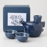 プックリふぐ　酒器揃 磁器 美濃焼 やきものの里から、暮らしを贈ります。　ギフト 食器 セット テーブルウェア