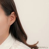 セカンドピアス チタン つけっぱなし 純チタン 天然石 3mm サファイアほか貴石 プレゼント