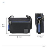 LANBINenBlue ランバンオンブルー ショルダーバッグ リール ショルダー 斜め掛け 普段使い 使いやすい シンプル メンズ ギフト プレゼント ブラック 530112