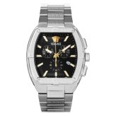 ヴェルサーチェ 腕時計 メンズ ブラック シルバー ゴールド 44mm VERSACE SPORTY TONNEAU GRECA クロノグラフ スイス製 メンズ腕時計 高級 ブランド おしゃれ プレゼント ギフト 卒業 入学 お祝い