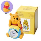 ディズニー くまのプーさん 置き時計 SDD-2203 置時計 卓上時計 アナログ キャラクター おしゃれ かわいい レトロ アンティーク 卓上 インテリア 玄関 リビング デスク 寝室 子供部屋 ギフト セトクラフト
