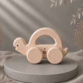 国産ヒノキのカメのコロコロ｜木製おもちゃ・ころころ転がして遊べるカメのおもちゃ｜出産祝い・誕生日プレゼント