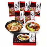 メーカー直送 マルワ製麺 ひでちゃん小麦のラーメンセット5人前  26-6019-15 贈答品 自宅用 プレゼント 人気  お誕生日 力強い香りと弾力のハルユタカ麺で、カニ味噌と担々麺の2種のラーメンを楽しめます