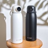 シーモン 水筒 指紋センサー付き真空断熱ボトル c-mon 1000ml 1L 保冷 保温 大きめ 指紋認証付き水筒 指紋ロック スポーツドリンク対応 水筒 ボトル 直飲み スポーツ 部活 ジム 学校 オフィス 異物混入 ドーピング 誤飲防止 いたずら防犯 対策 安心 安全 充電式 CM03-1000