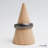 ステンレス ブラックリング 燻し加工 アンティークリング メンズリング つや消し 指輪 マット 甲丸 プチプラ 高見え 渋い かっこいい 男性 金属アレルギー対応