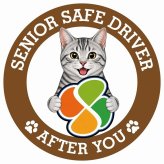カーサイン 高齢者マーク SENIOR SAFE DRIVER サバトラ ステッカー シール 直径13cm 肉球 日本製 車
